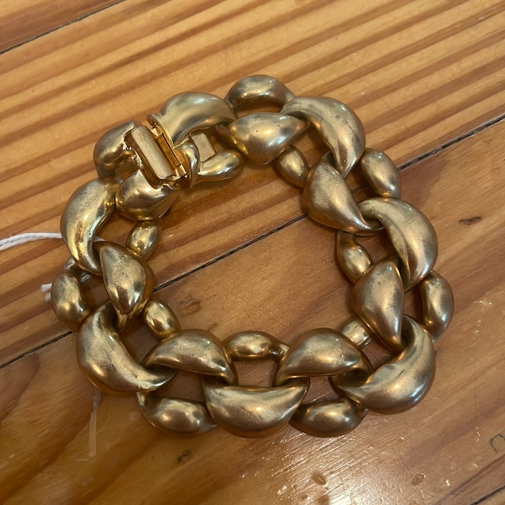 Jcrew gold chain link bracelet
